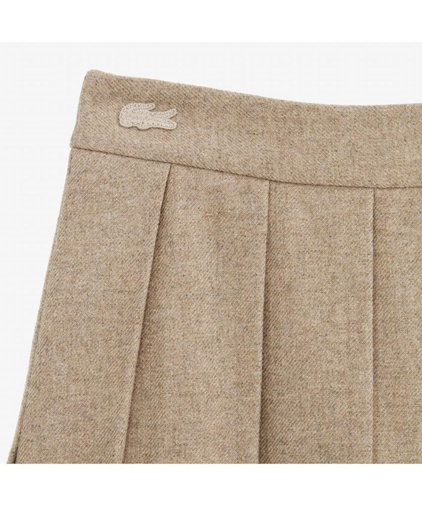 Lacoste Women'S Wool Pleated Midi Skirt Jf427E-55N Dpc