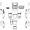 For Seat Leon MK3 2013-2020 Carbon Fiber Central Navigation Radio CD AC Door Gear Shift Panel Trim Set Car Accessories Sticker