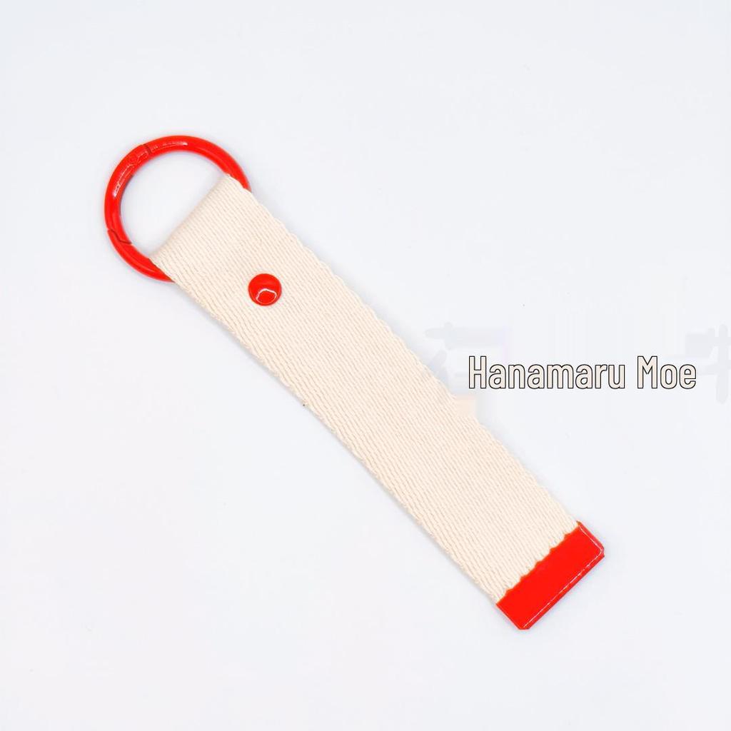3.2CM Wide INS Style DIY Canvas Keychain Embroidered Name Tag