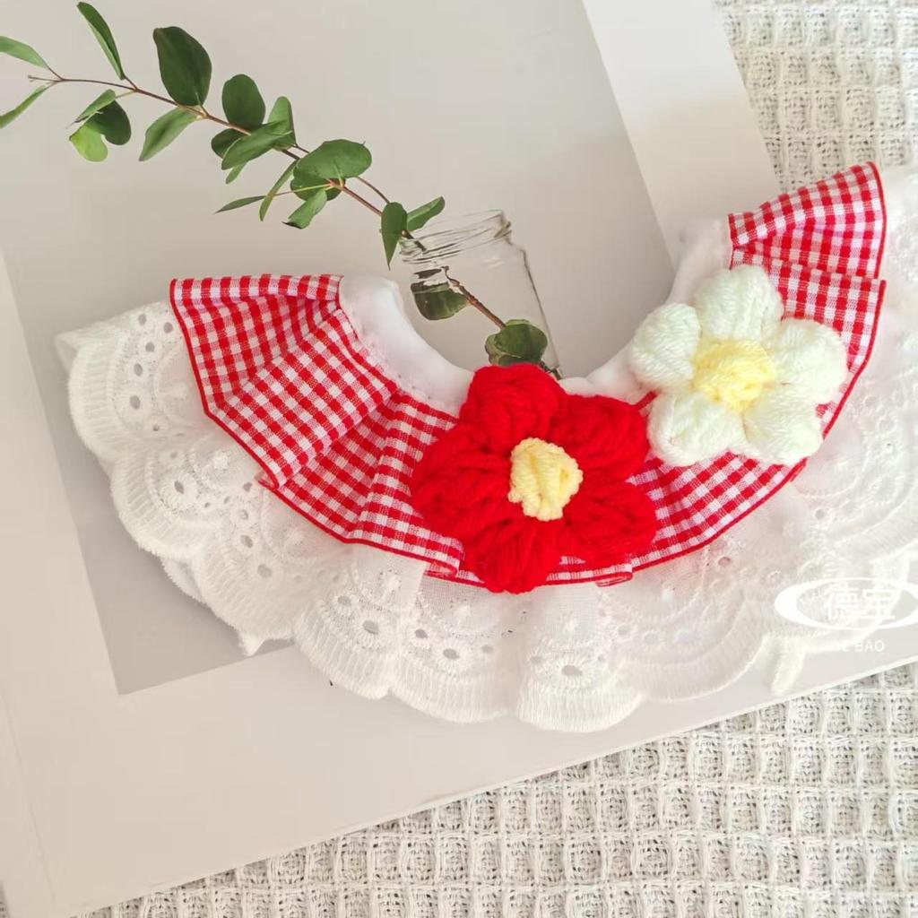 Country Style Cotton Bib for Cats & Dogs