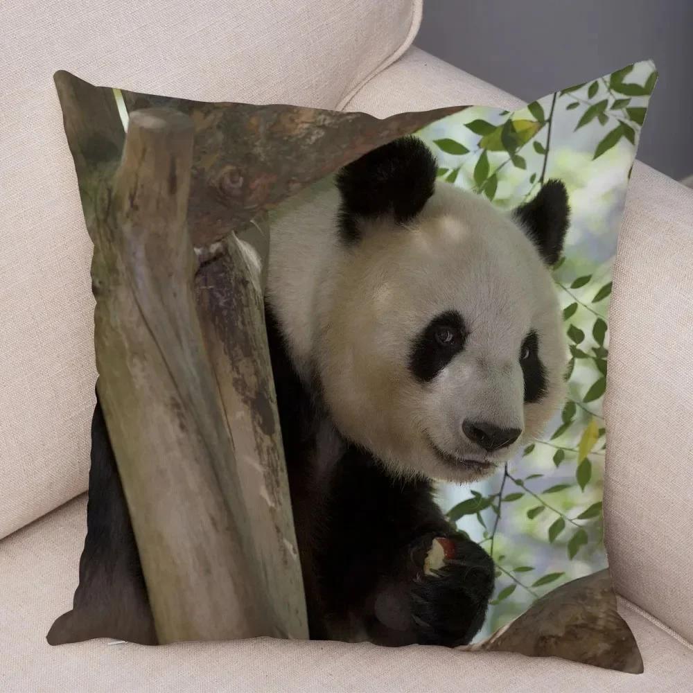 China National Treasure Panda Animal Pillowcase Suitable for Home Decoration Living Room Sofa Bedroom Room Cushion Cover