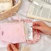 Sanitary Napkin Storage Pouch Stylish Milk Fleece Construction Spacious Interior Holder For Cosmetics Small Items