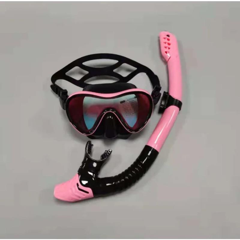 Diving Mirror Breathing Tube Set for Men and Women New Adult Large Frame Silicone Face Mirror Swimming and Diving Mask