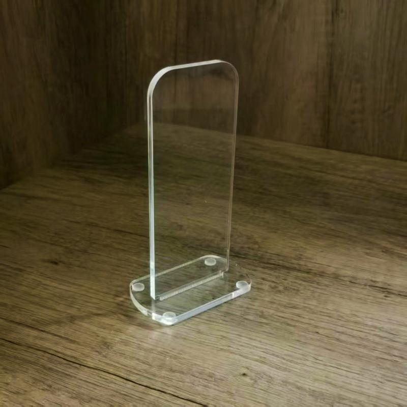 1Pc Clear Acrylic Boxing Gloves Display Rack For Home Store Vertical Storage Stands Sports Glove Holders Desktop Organizer