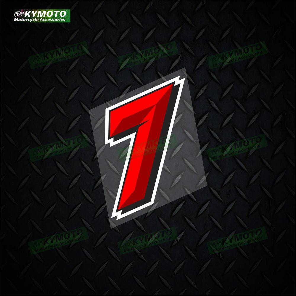 Racing Number 0 1 2 3 4 5 6 7 8 9 Motorcycle Accessories Helmet Stickers DIY Motorcycle Tank Decals Car Accessories Stickers