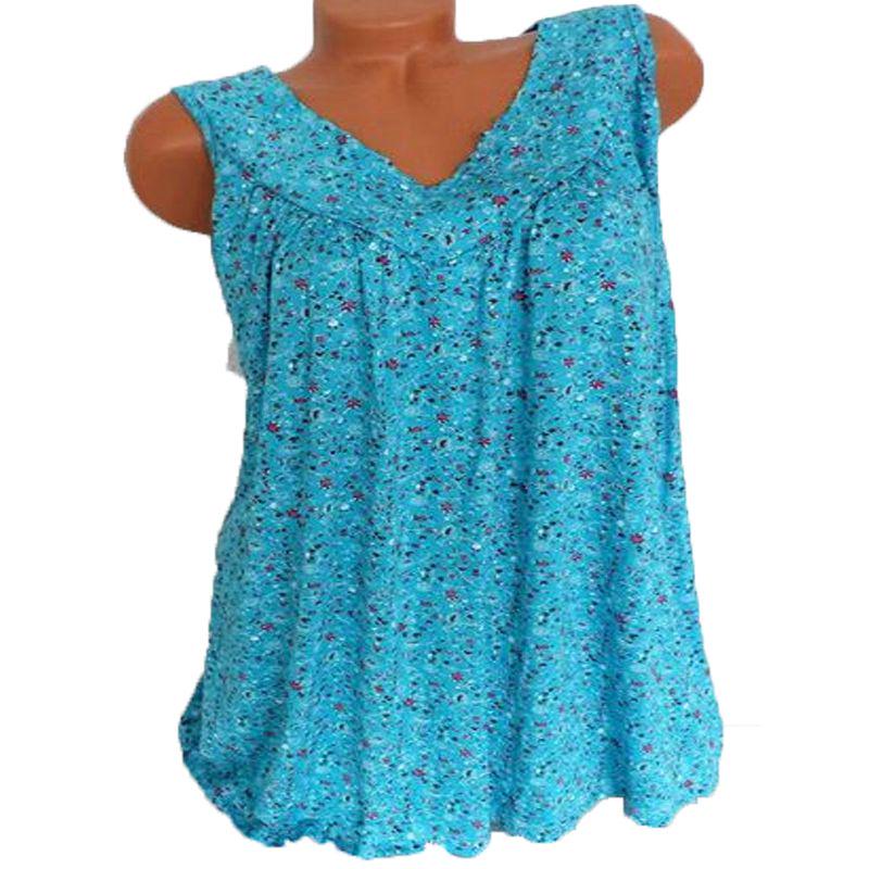 Women's Summer Loose Sleeveless Vest T Shirt Blouse With Elegant Boho Lace Design