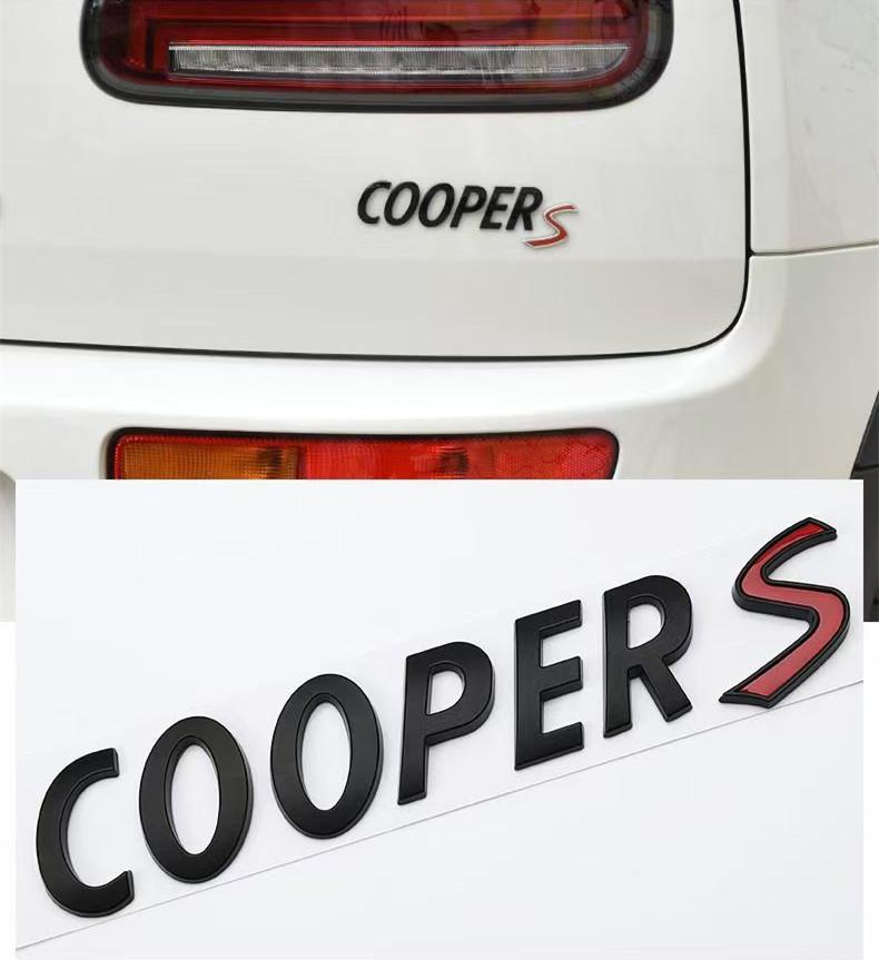 3D Metal Car Rear Badge for Mini Cooper F55 F56 F54 Countryman Clubman JCW R56 R60 F60 Front Emblem Sticker Accessories