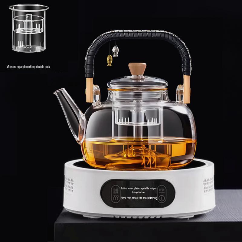Smart Electric Glass Tea Cooker: Compact Ceramic Stove & Health-Preserving Hot Plate Kettle Gift