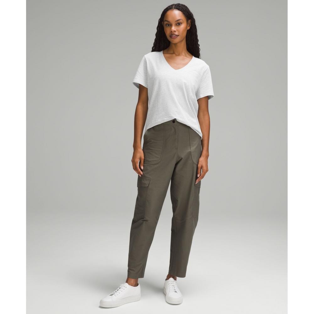 Lululemon LoVe V Neck T shirT heaThered Core ulTra lighT Grey