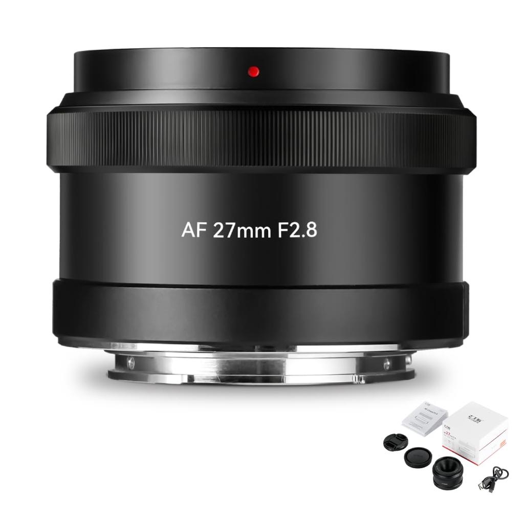 7artisans 27mm AF X Mount Lens Large Aperture Angle of View Single Focus Lens Fixed Focus Declick F2.8 APS-C 55.6°