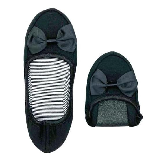 RemarksJapan Portable Folding Slippers for Indoor Shoes Stylish Room Shoes for Entrance and Graduations Women, [Includes Pouch] Non-Slip