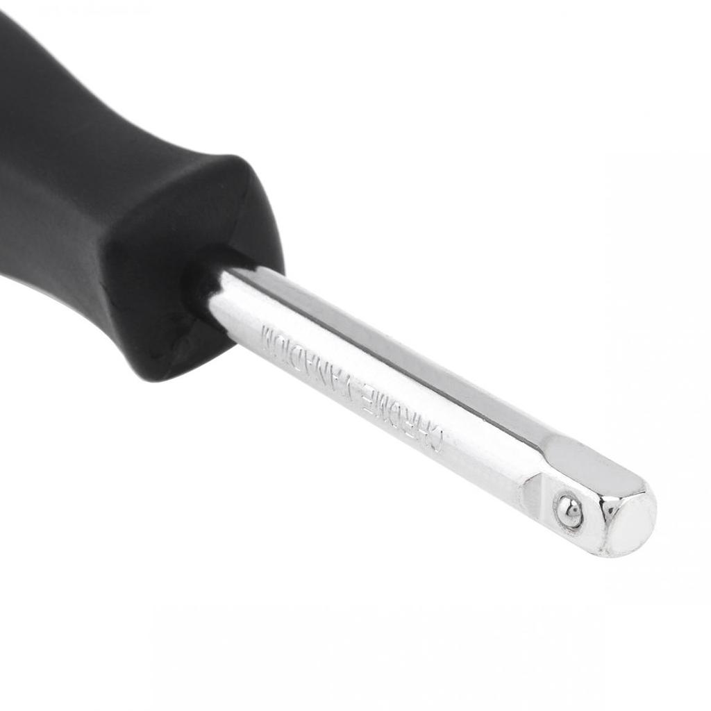 1/4 Inch 150MM Small Square Rod Dual-purpose Spinner Handle Auto Car Repair Tool Part Extension Bar with 6.3MM Tail Hole Handle