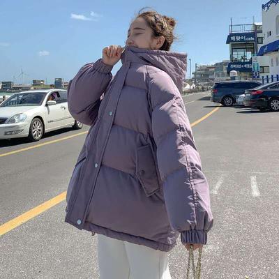 Baumwollkleidung Damen Neue Brotkleidung Verdickte Winter-Baumwolljacke Locker Warm Kapuzenjacke