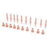 10Pcs 9 8212 Nozzles 10Pcs 9 8215 Electrodes Brass Nozzle Electrode Set for SL60 SL100 Plasma Cutting Torch