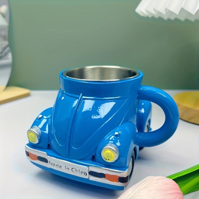 Vintage Car-Shaped Coffee Mug - Antique Cup, Pen Holder & Desk Decor. Creative Gift for Car Lovers. 