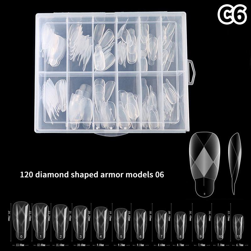 Sandwich Dual Nail Forms 240Pcs 15Size Extensions-Dual Forms Coffin Oval Almond Nail Forms Top Mold Bottom Mold Extensions