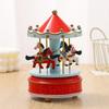 Sky City Carousel Music Box: Romantic European-Style Birthday Gift with Spire Clockwork