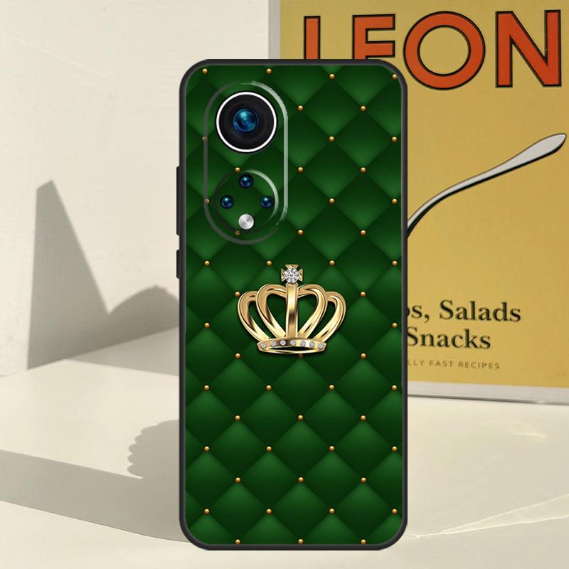 Quilted Texture Sofa Pattern Crown Case For Honor 200 Pro X9b X9a X8b X8a X8 X9 X9c 50 70 90 Lite Honor Magic 7 5 6 Pro Funda