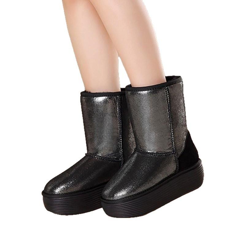Cold-proof and warm snow cotton boots non-slip new winter Northeast extra thick and versatile comfortable warm cotton shoes women