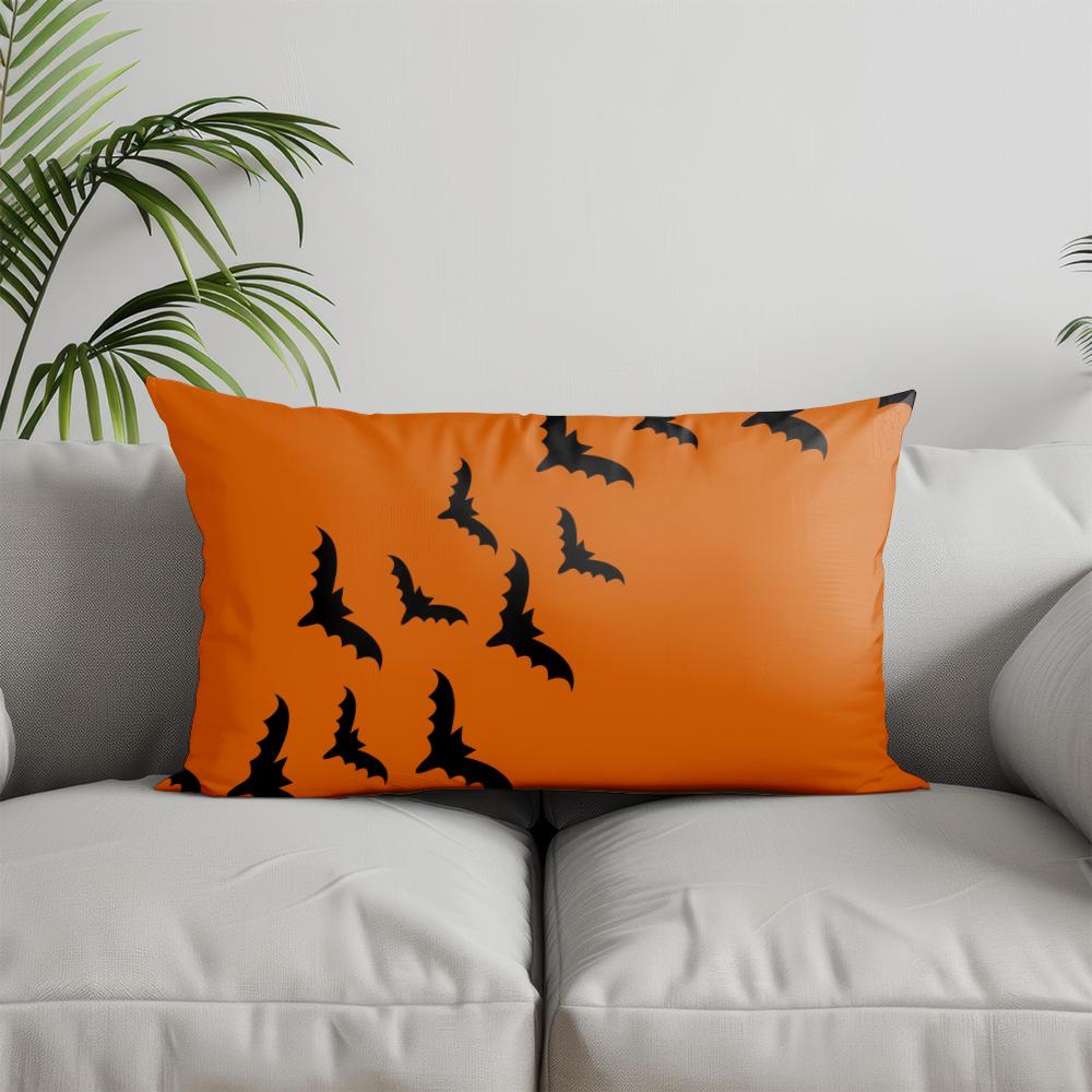 

Декор для дома Милая наволочка на Хэллоуин с привидением Подходит для дивана, спальни, автомобиля Наволочка Подушка Прямоугольная подушка для спины 30x50cm