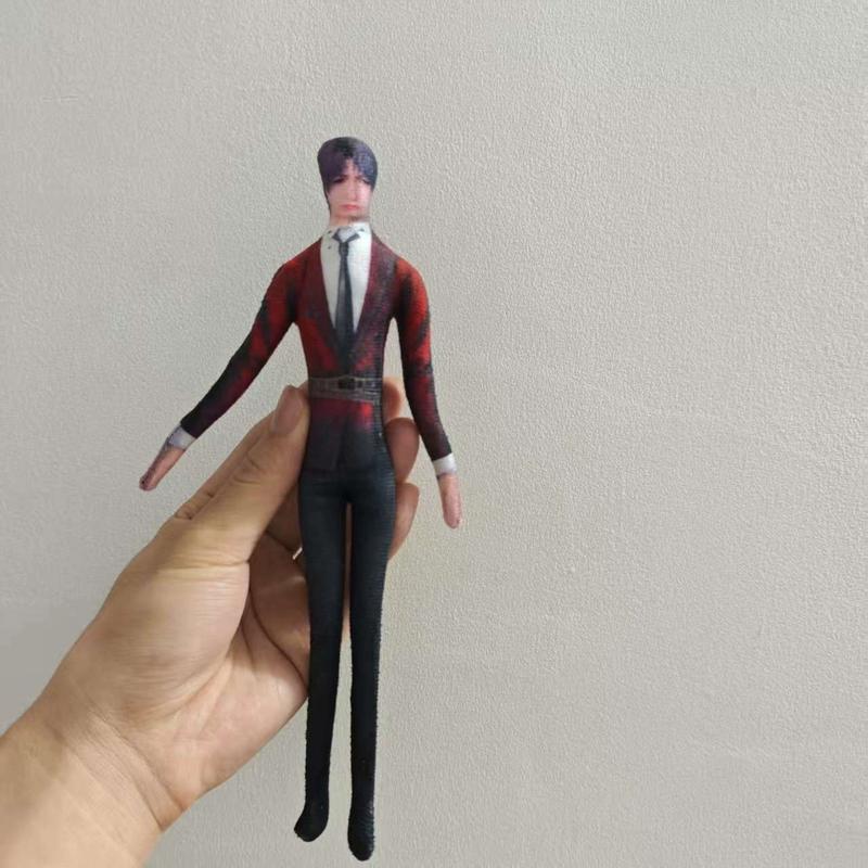 Costume Play Figure Love And Deepspace Lemurian Sea God Wire Skeleton Figure Slender Twistable Animation Design Plush-Filled Figures Present