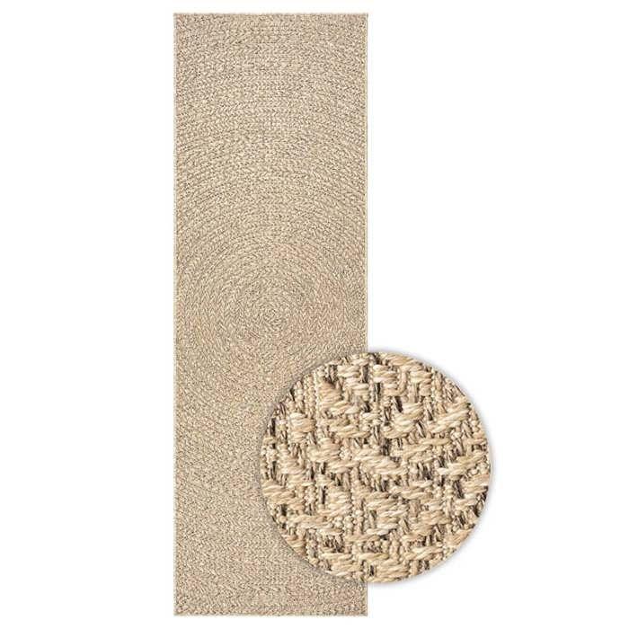 VidaXL ZIZUR Rug 80x200 Cm Jute Look Indoor and Outdoor, Outdoor Rug, Floor Rug, Indoor Rug, 4006159