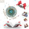 Bohemian Color Mandala Wind Spinner Outdoor Garden Decor Infinite Spinning Windmill for Home Yard Patio Thanksgiving Christmas