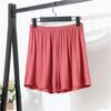 Women's summer modal shorts for outdoor wear, plus size, high-waisted, wide-leg, loose-fitting sleep pants, thin safety pants, casual pants