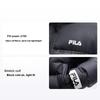 Solid Color Logo Zip Stand Collar Long Sleeve Down Jacket Women Outerwear Black F51W349901F-BK