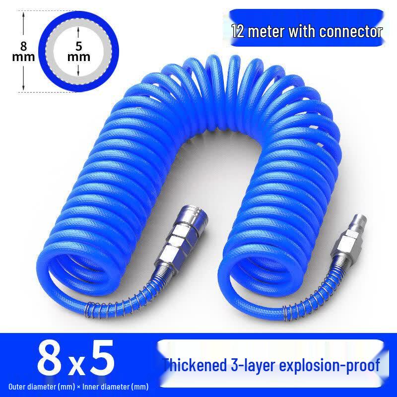 Aokewen High-Pressure PU Braided Spiral Air Hose