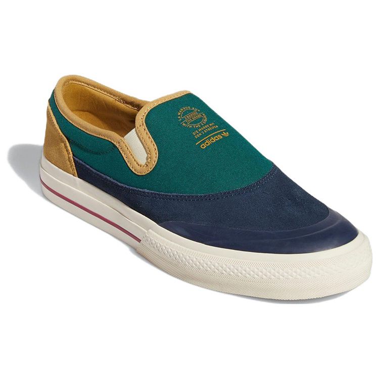 Adidas Оригинальные Nizza RF Slip-On Повседневные Нескользящие Прочные Низкие Кеды для Скейтборда Унисекс Кроссовки Зеленый Синий Желтый GW6173