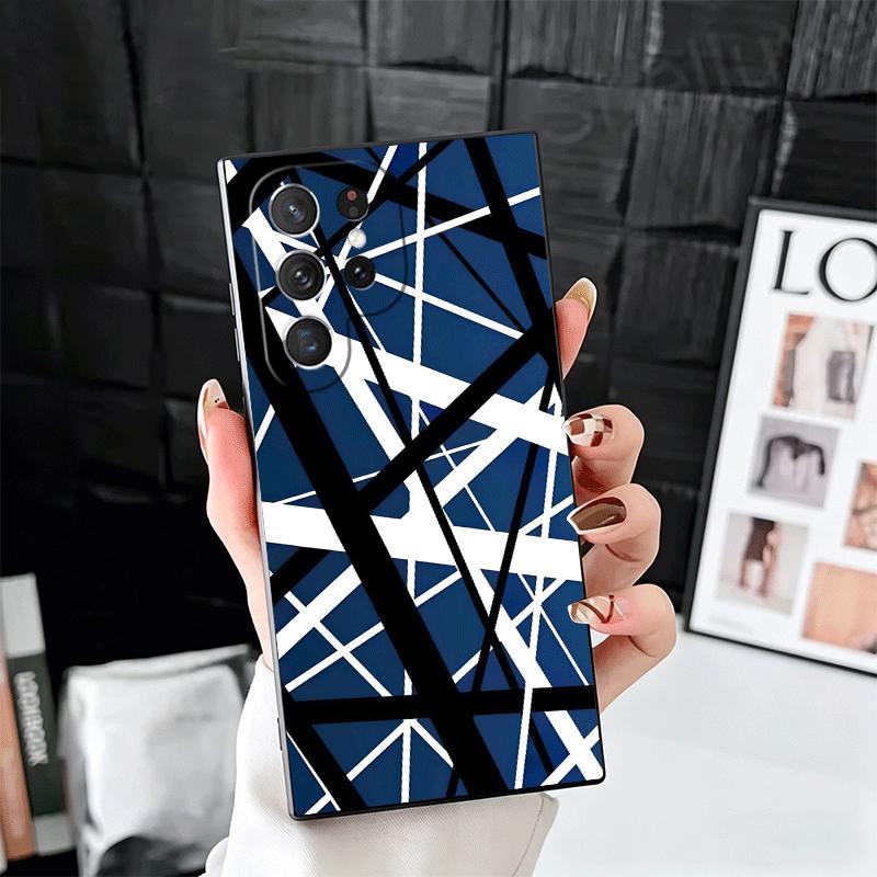 Eddie Van Halen Graphic Guitar Soft Phone Case for Samsung Galaxy S26 S25 Edge S24 Ultra S23 Plus S22 S21 FE S20 Black Cover Bac