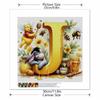DIY Diamond Painting Round Diamond The Letters "J" In Vini and Eeyore Full Diamond Mosaic Home Decoration Painting Cross Stitch Kit
