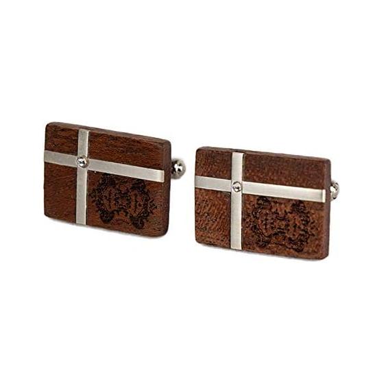 [Genuine] Orobianco Orobianco L unique Albarolle Collection Wooden Cufflinks B Natural Wood Made in Japan 5951411 Orobianco Orobianco