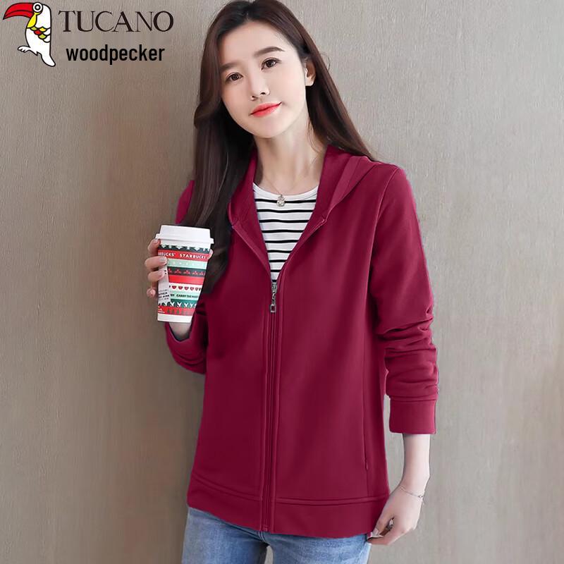 Woodpecker Women's Casual Hooded Sportswear Jacket