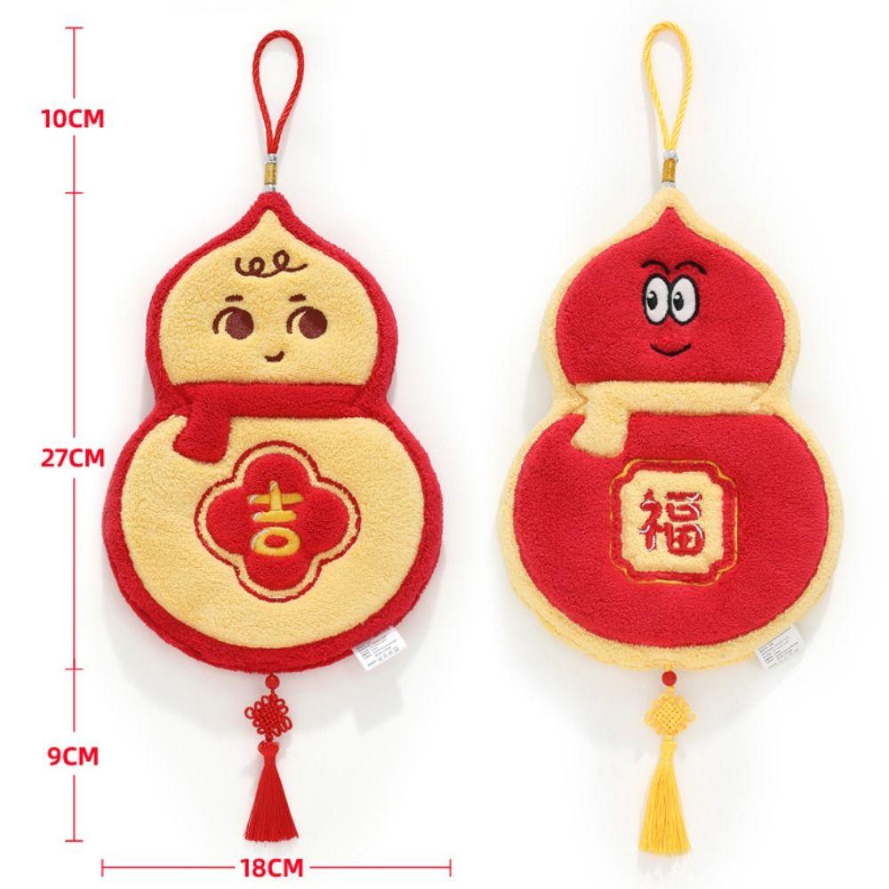 Coral Velvet New Year Hand Towel Thickened Bathroom Kerchief Cute Washcloth  Household