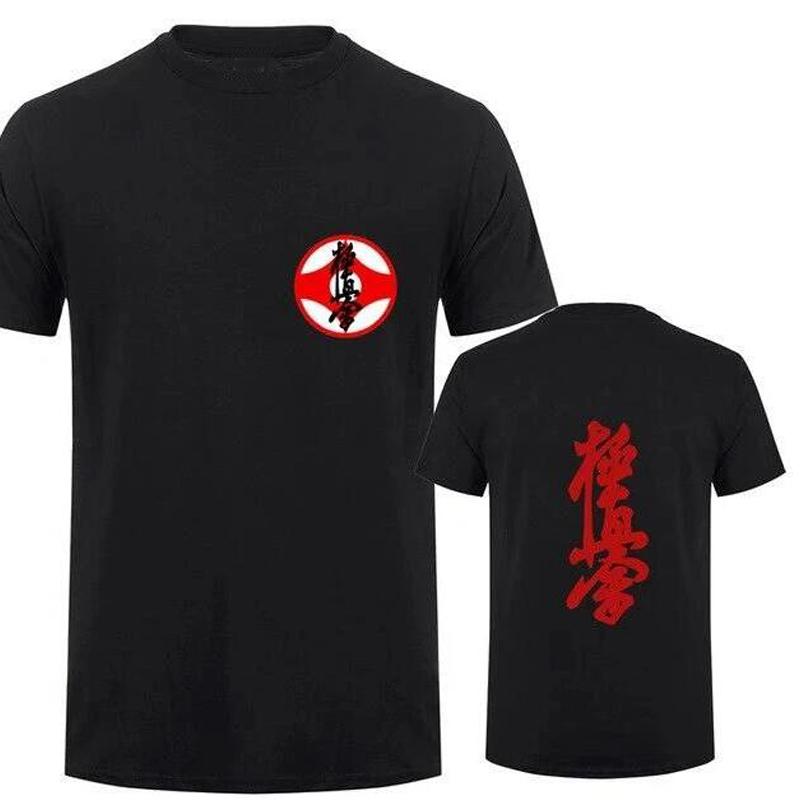 Masutatsu Oyama Karate Casual Clothes Kyokushin Karate T Shirt men Kyokushin logo Karate Kids T-Shirt Japan Kanji Symbol Apparel