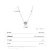 MODIAN 925 Sterling Silver Luxury Sparkling Round CZ Pendant Necklaces Wedding Link Chain Necklaces For Women Fine Jewelry Gifts