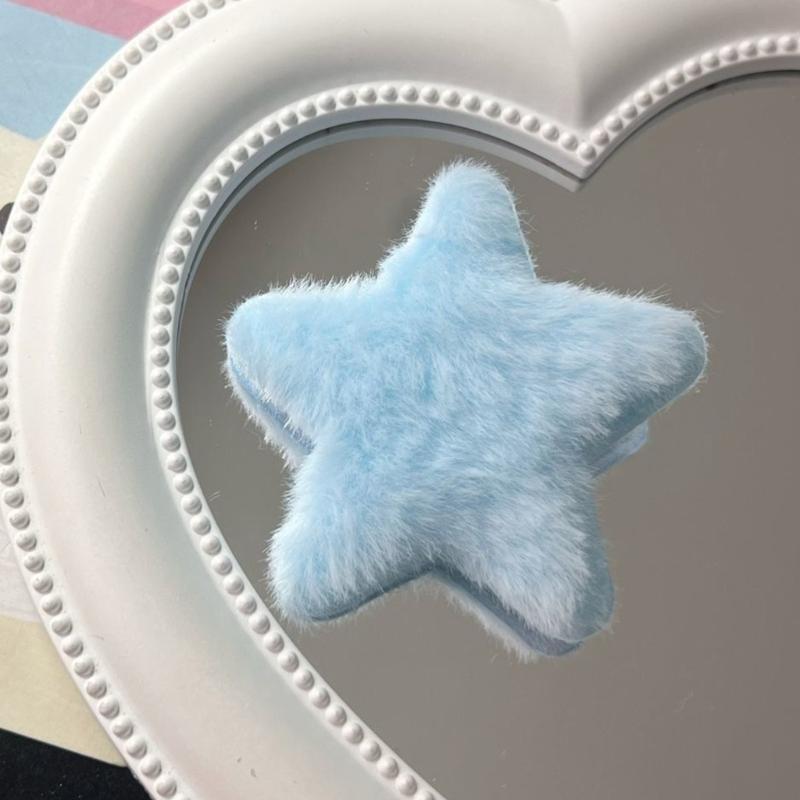 2 Pcs Bride Furry Hair Clip Sweet Girls Star Hairpin Women Girls Kids Headress