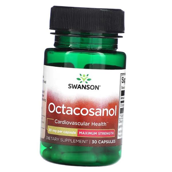 

Octacosanol, Octacosanol Maximum Strength 20, Swanson 30caps (71280307) 30caps