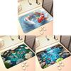 Modern Koi Fish 3d Diatomaceous Earth Bath Mat With Absorbent Non Slip Design For Bathroom And Hallway