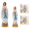 Catholic Virgin Mary Figurine Statue Hand Painted Lightweight Decorative Multipurpose Resin Religious Craft Desktop Ornament