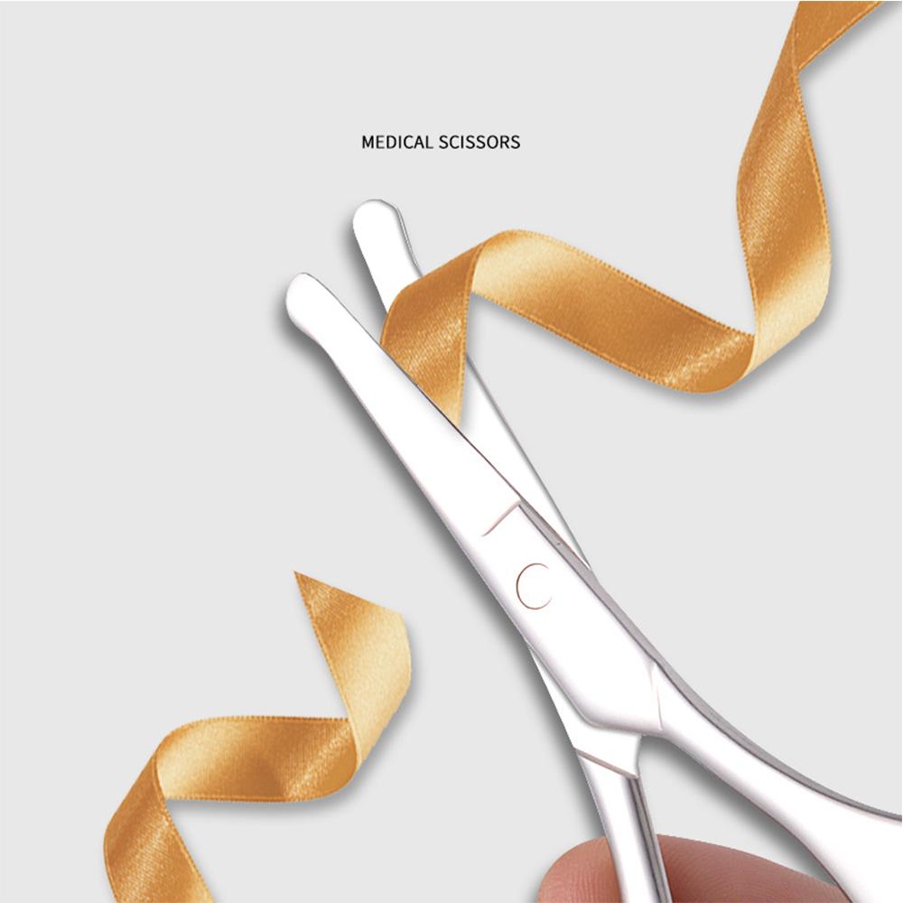 Foarfece pentru frumusețe Nas Păr Sprâncene Barbă Foarfece Mici Foarfece pentru sprâncene Oțel inoxidabil 304