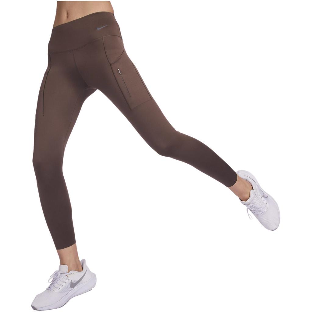 Nike Go Series Solid Color High Waist Casual Sports Pants Women Bottoms Baroque-Brown DQ5695-237