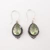 Green Amethyst Gemstone 925 Sterling Silver Jewelry Drop/Dangle Earrings For Her EE-164-14