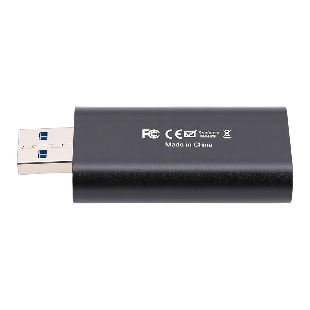 Video Capture Card 4K 30hz High Definition Multimedia Interface to USB Audio Video Capture Device for Streaming Gaming