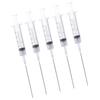 5Pcs Ink Filling Syringe Plastic 10ml Injector Drawing Tool with Scale for Printer Cartridge