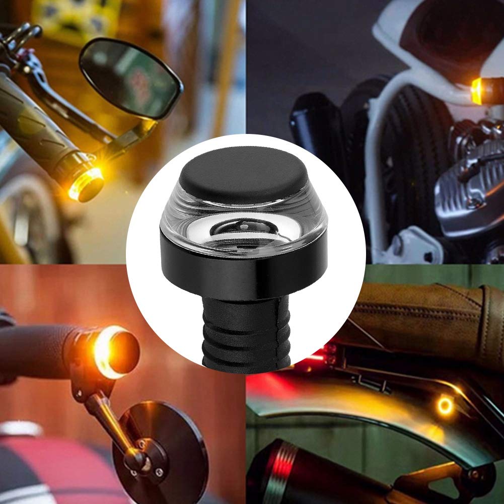 Grip Bar End Plug Motorcycle Handlebar Light Bar End Turn