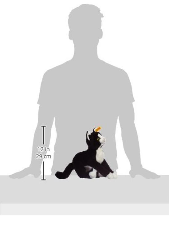 Steiff 99366 Peluche Mimmi - - - Chat-pantin - Noir/Blanc