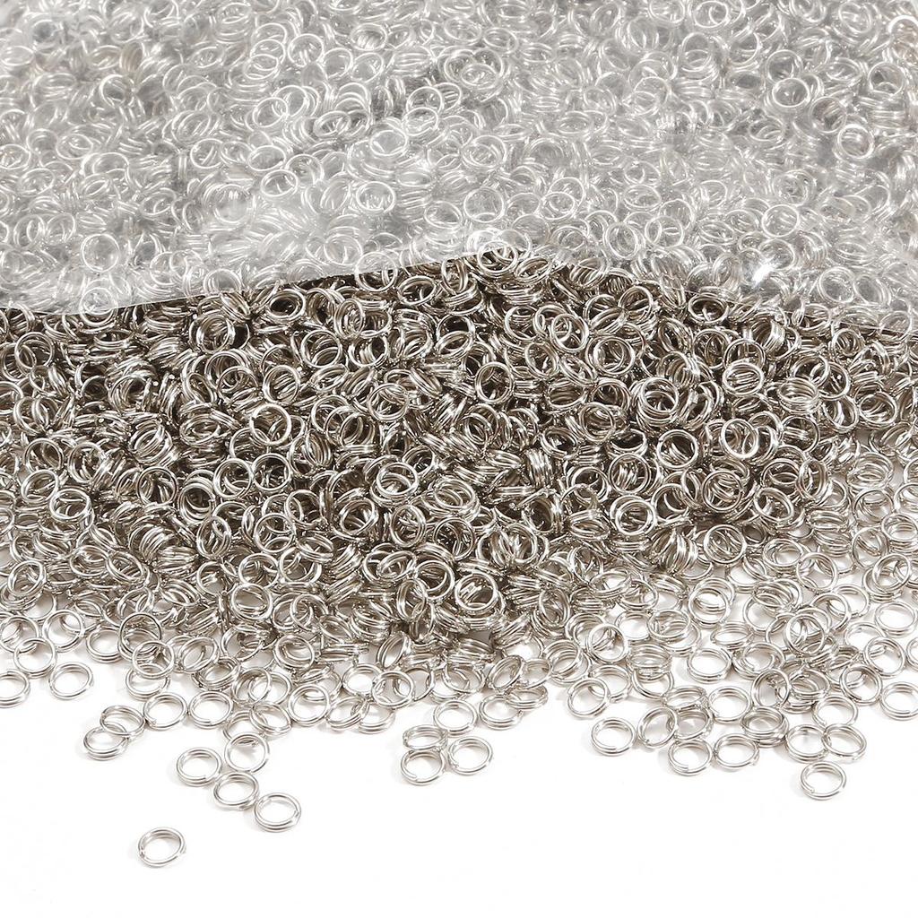 200-500Pcs Iron Double Ring Jump Ring For DIY Necklace Bracelet Jewelry Making Craft Accessories